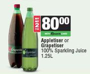 Appletiser Or Grapetiser 100% Sparkling Juice-For 2 x 1.25L