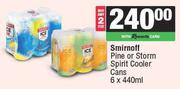 Smirnoff Pine Or Storm Spirit Cooler Cans-For 2 x 6 x 440ml