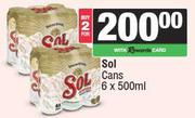 Sol Cans-For 2 x 6 x 500ml