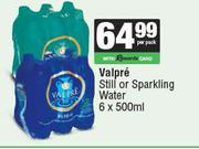 Valpre Still Or Sparkling Water-6 x 500ml