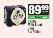 Castle Milk Stout Cans-6 x 500ml