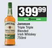 Jameson Triple Triple Blended Irish Whisky-750ml