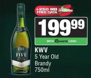 KWV 5 Year Old Brandy-750ml