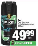 Axe Fine Fragrance Body Spray Assorted-150ml