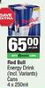 Red Bull Energy Drink Cans-4 x 250ml Per Pack