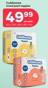 Cuddlesome Travel Pack Nappies-22s/20s/18s/16s/14s Per Pack