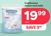 Cuddlesome Cotton Wool Balls-100s