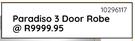 Paradiso 3 Door Robe 10296117