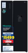 Hisense 541L Side By Side Fridge/Freezer H680SMIB-WD 10306058