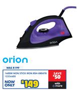 Orion 1600W Non Stick Iron RSH-080478 10304488