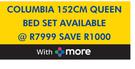 Sealy Columbia 152cm Queen Bed Set 
