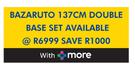Restonic Bazaruto 137cm Double Base Set 