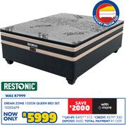 Restonic Dream Zone 152cm Queen Bed Set 10303479