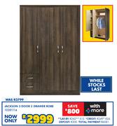 Jackson 3 Door 2 Drawer Robe 10281114
