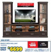 Kenya 3 Piece Wall Unit 10290325