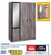 Liberty 120cm 4 Door Robe 10323333