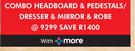 Liberty Combo Headboard & Pedestals/Dresser & Mirror & Robe