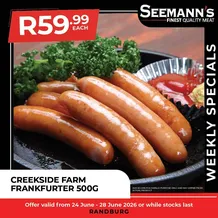 Seemann's Deli : Weekly Specials (24 June - 28 June 2026)