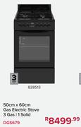 Defy 50cm x 60cm Gas Electric Stove 3 Gas 1 Solid DGS679 828513