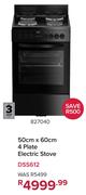 Defy 50cm x 60cm 4 Plate Electric Stove DSS612 827040