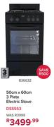 Defy 50cm x 60cm 3 Plate Electric Stove DSS553 836632