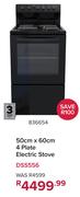 Defy 50cm x 60cm 4 Plate Electric Stove DSS556 836654