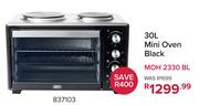 Defy 30Ltr Mini Oven (Black) MOH 2330BL 837103