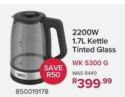 Defy 2200W 1.7Ltr Kettle (Tinted Glass) WK 5300G 850019178
