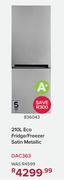 Defy 210Ltr Eco Fridge /Freezer (Satin Metallic) DAC363 836043