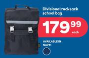 Divisional Rucksack School Bag In Navy