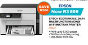 Epson Ecotank M2120 A4 Multifunction Mon o Wi-Fi Ink Tank Printer M2120