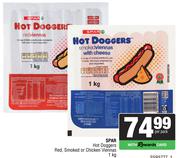 Spar Hot Doggers Red,Smoked Or Chicken Viennas-1Kg Per Pack