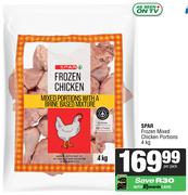 Spar Frozen Mixed Chicken Portions-4Kg