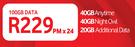 Vodacom Mobile Data-On 100GB Data