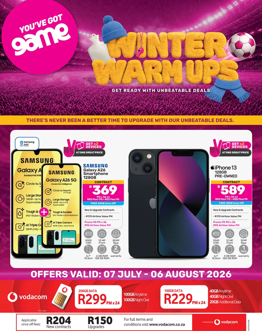 Game Cellular : Winter Warm Ups (07 July - 06 August 2026)