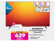 Skyworth 75" QLED Google TV 75Q6600H-On 100GB Data Plus Huawei E5783 CAT7 MiFi Router