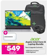 Acer Aspire Intel Core i5 Laptop Bundle-On 100GB Data Plus Huawei E5783 CAT7 MiFi Router