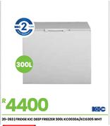 KIC 300Ltr WHT Deep Fridge/ Freezer KC0030A/KCG305  20-263