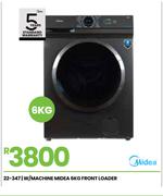 Midea 6Kg Front Loader W/Machine 22-347
