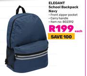 Elegant School Backpack Navy 802392-Each