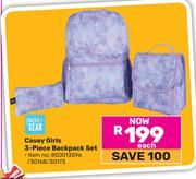 Pen + Gear Casey Girls 3 Piece Backpack Set 850013596/30168/30173-Each