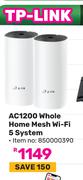 TP-Link AC1200 Whole Home Mesh Wi-Fi 5 System 850000390