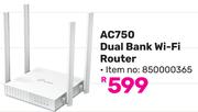 TP Link AC750 Dual Bank Wi-Fi Router 850000365