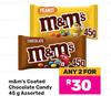 m&m's Coated Chocolate Candy Assorted-For Any 2 x 45g