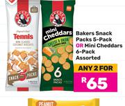 Bakers Snack Packs (5-Pack) Or Mini Cheddars (6-Pack) Assorted-For Any 2