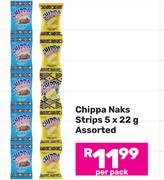 Chippa Naks Strips 5 x 22g Assorted-Per Pack