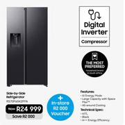 Samsung 617Ltr Side-By-Side Refrigerator RS70F65K2FFA