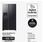 Samsung 609Ltr Side-By-Side Refrigerator (Food Showcase) RS80F64GFFA/FA