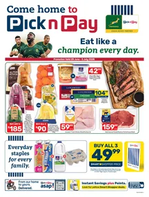 Pick n Pay Eastern Cape : Eat Like A Champion Every Day (29 June - 05 July 2026)