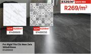 PVC Rigid Tile Clic New Zeia 305 x 610mm 81488668-Per Sqm